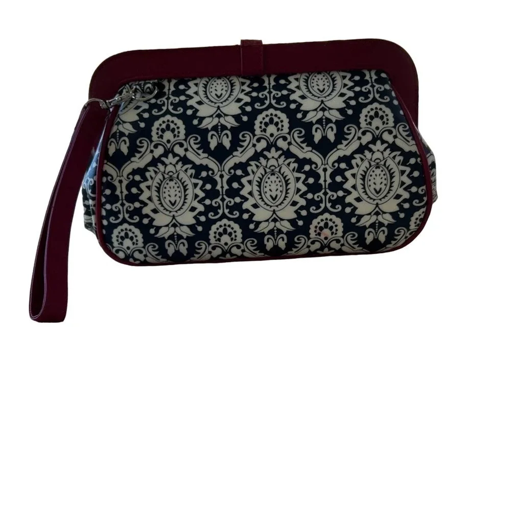 PETUNIA PICKLE BOTTOM red and black diaper changing clutch bag